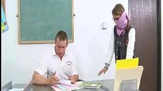 Gangster teen Presley Hart gets a hardcore punishment from her prof - porn video