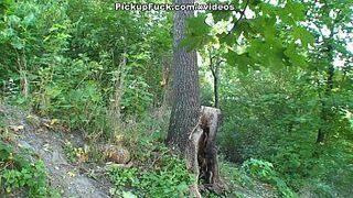 Outdoor sex scene with a blonde - porn video