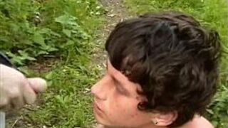 Two Twinks Fuck In The Woods - porn video