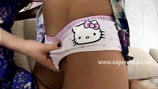 Innocent lesbian teens caressing - porn video