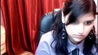 Hot Girl On Webcam Goes Nude - porn video