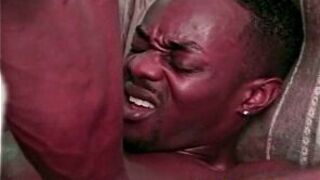 Two Black Gay Gangsta do Anal Fucking on Couch - porn video