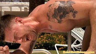 Gaysex jock fucks ass outdoors - porn video